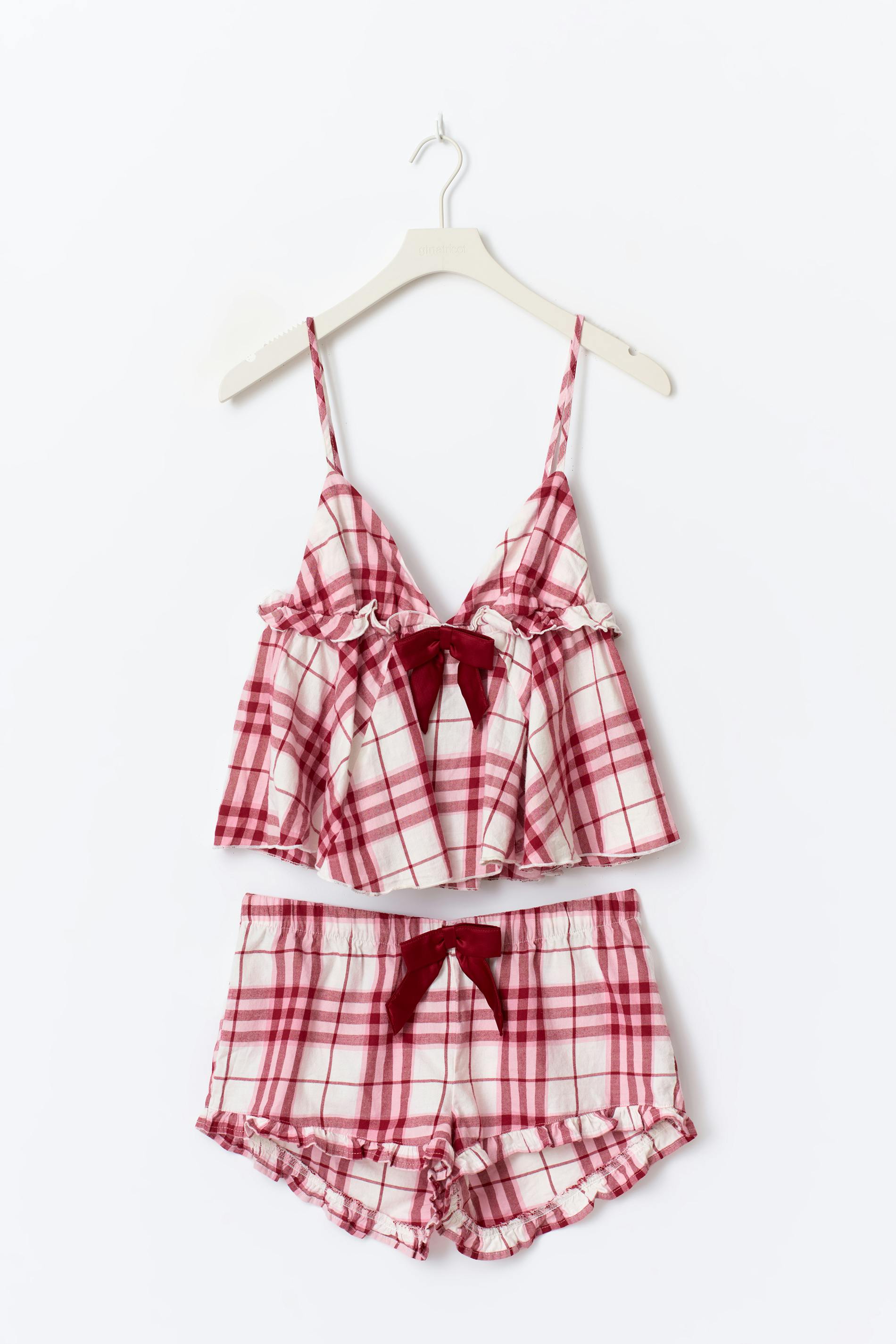 X-Mas Plaid PJ Set