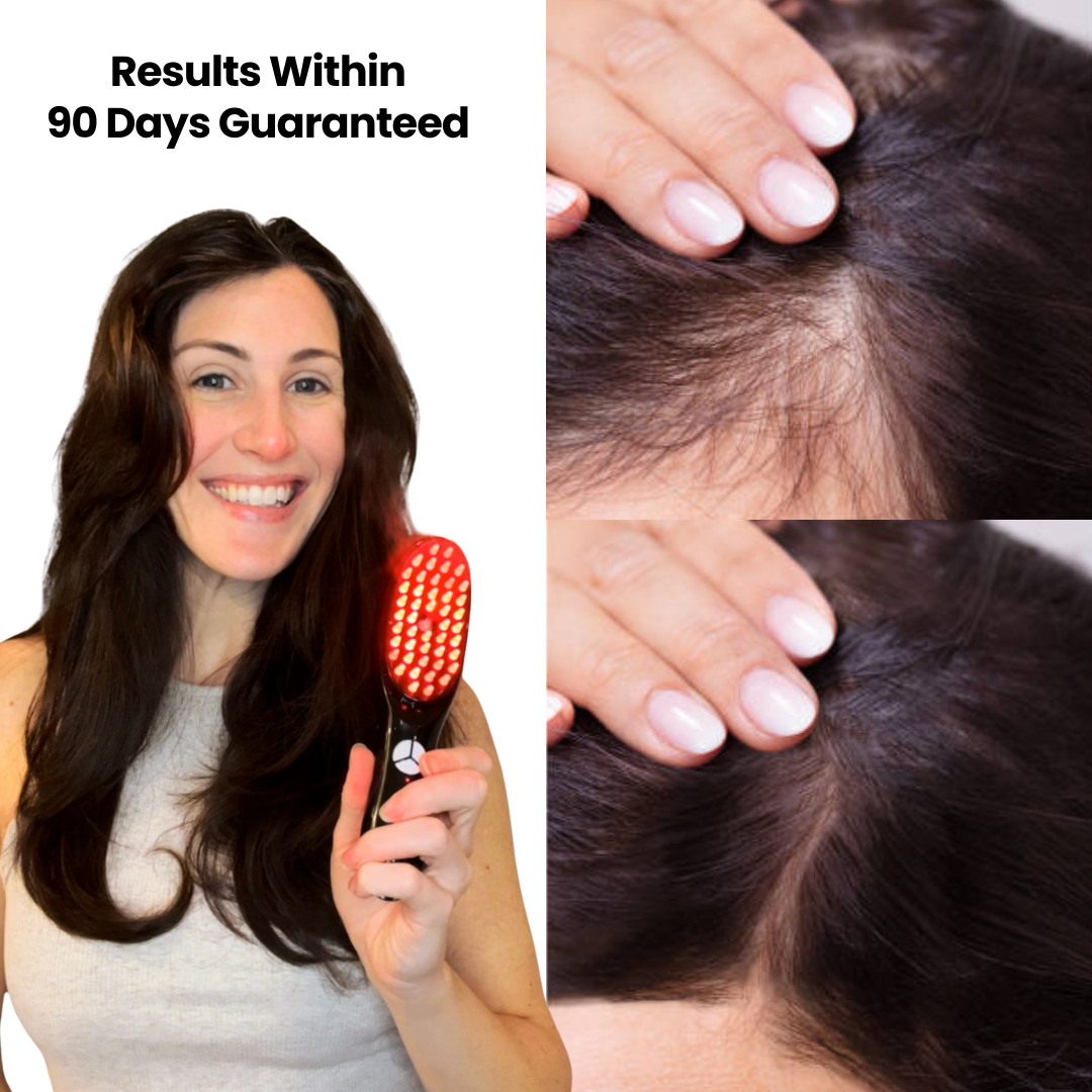 GrowGlow 4-in-1 Hair Growth Therapy Brush